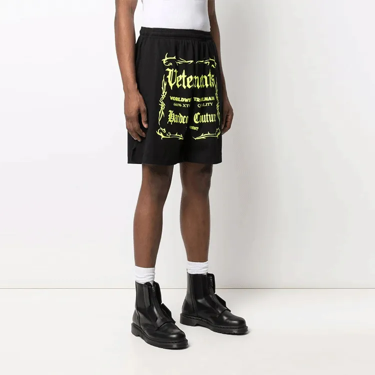 Vetements Label Logo Shorts-4