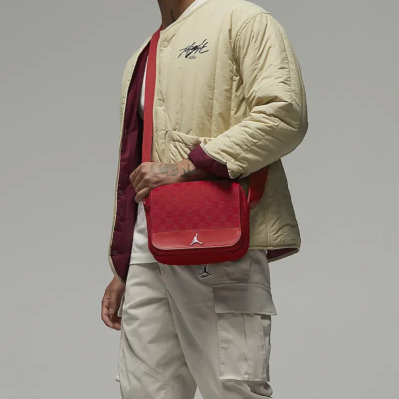 Jordan Polyester Shoulder Bag Crossbody Bag Regular Unisex Red-6
