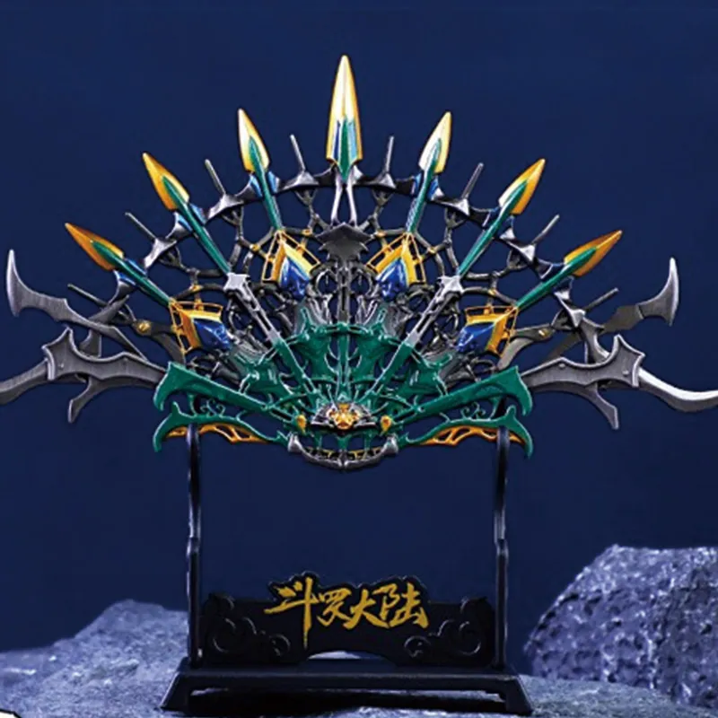 Spiritual Creations Soul Land, Weapon, Fuguo Tanglian, Seven Treasure Crystal Pagoda, Peacock Feather Model Accessories-3