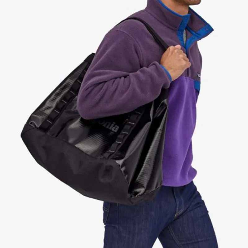 Patagonia Recycled Nylon Tote Bag Shopping Bag Handbag Regular Unisex Black-6