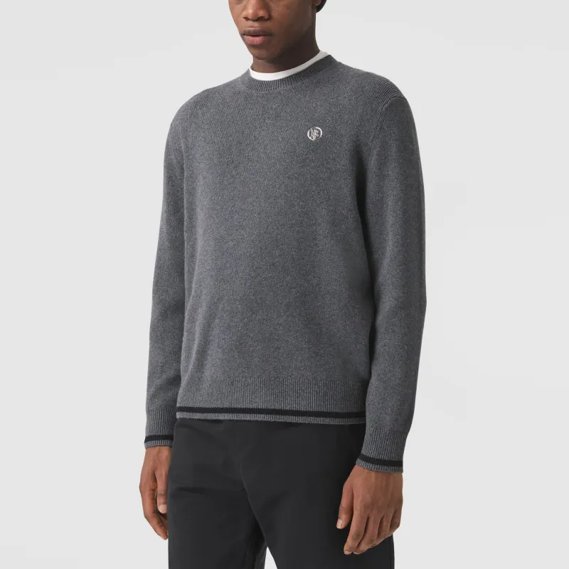 Burberry Monogram motif Cashmere cotton Blend Jumper-3