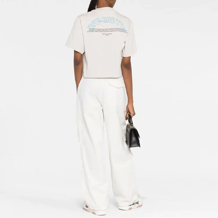 OFF WHITE Crop Tops Women's White-2