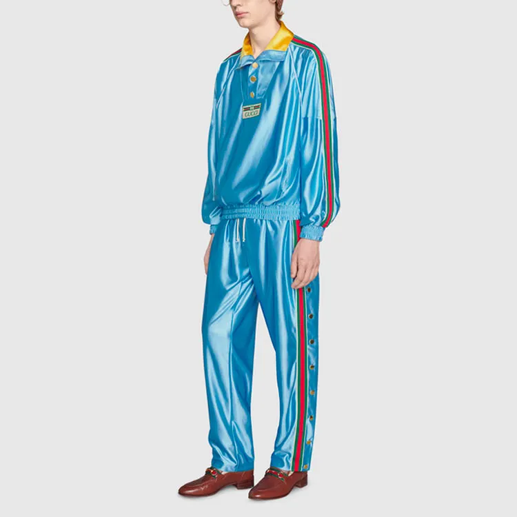 GUCCI Shiny Jersey Jogging Pant With Web-3