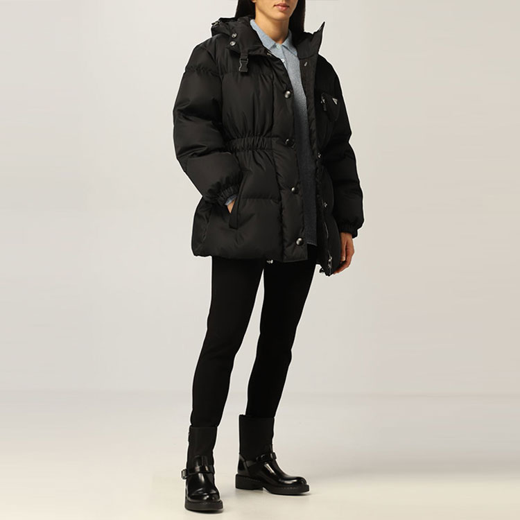 プラダ PRADA 19AW アウター Pコート ピーコート 中綿 ウール 48