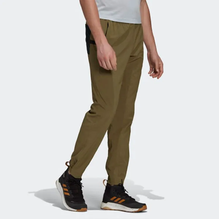 Adidas Sports Pants Men Dark Olive Green-3