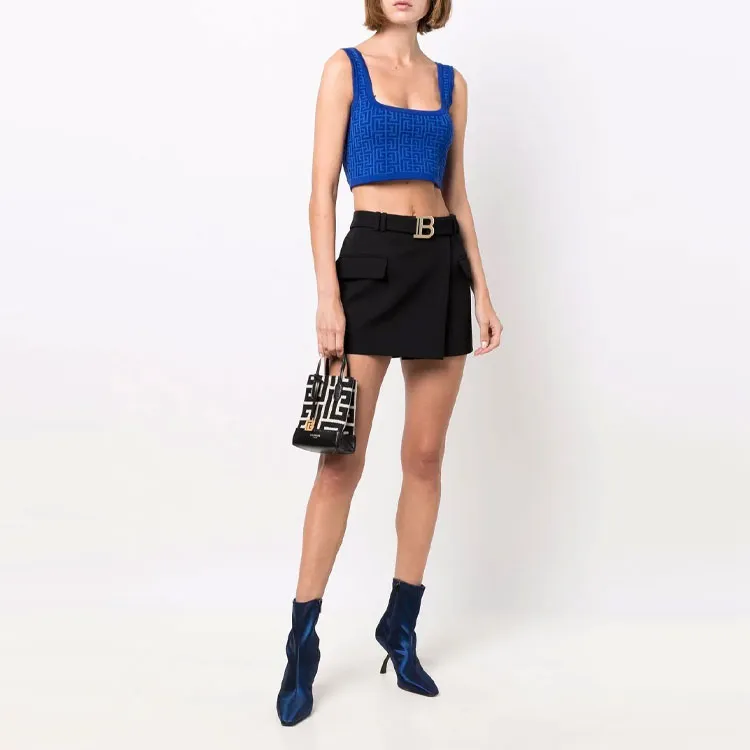 BALMAIN B-logo Wrap Skirt-1