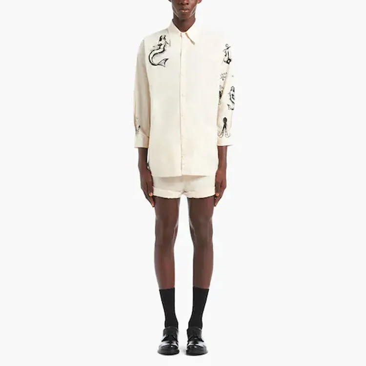 PRADA Shirts Men Beige-1