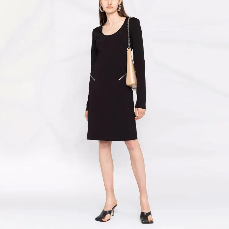 Givenchy Long-Sleeved Dresses Women's Black-1