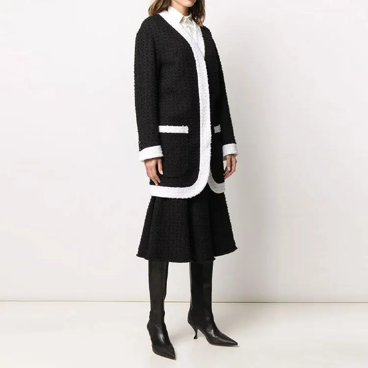 THOM BROWNE Unconstructed Tweed Cardigan Jacket-3