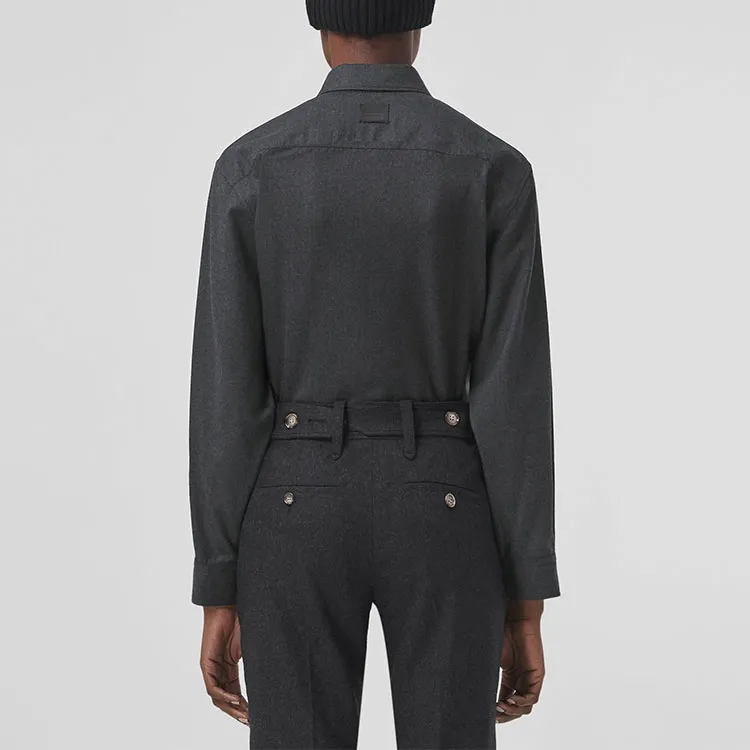 Burberry Shirt Women's Dark Heather Gray-2