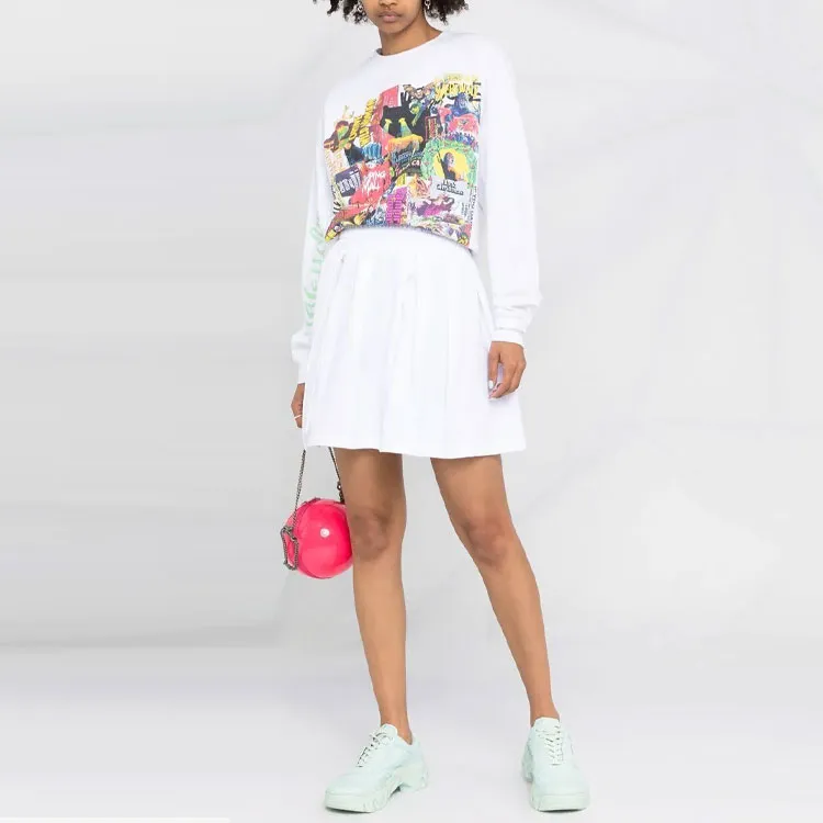 GCDS Debossed Logo Mini Skirt-2