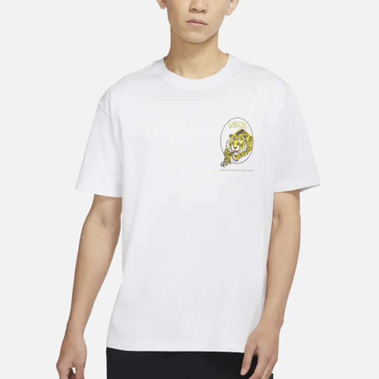 Nike T Shirts Men White-3