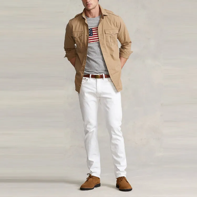 Polo Ralph Lauren SS22 Shirt Men's Khaki-1