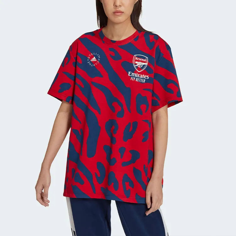 Adidas Arsenal By Stella McCartney T shirt Red/Blue-4
