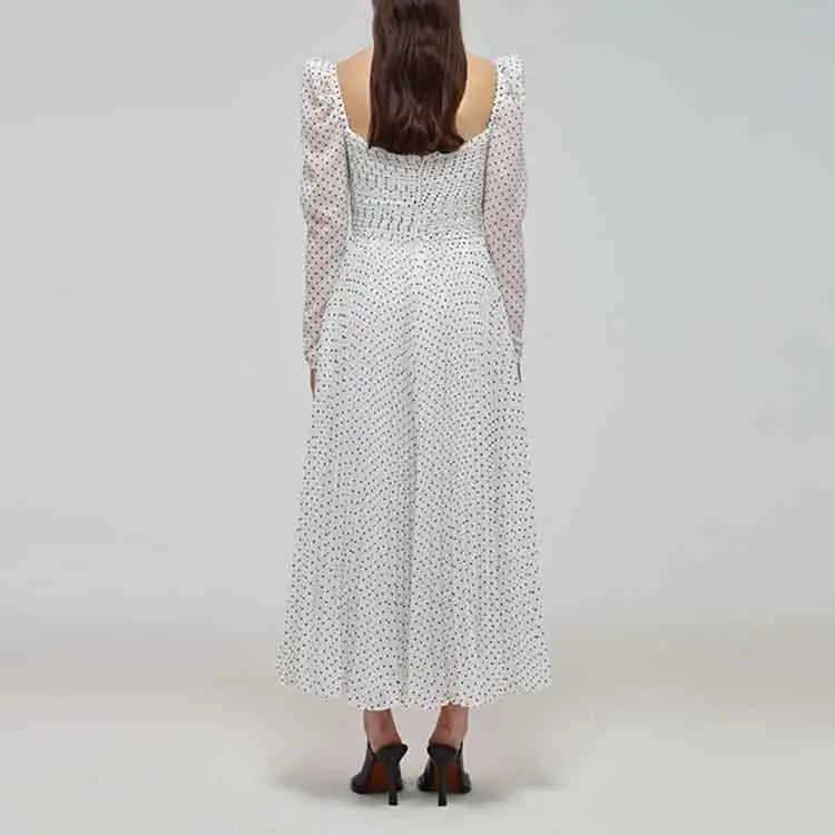 Self portrait SS22 Long Sleeved Dresses Women's White-2
