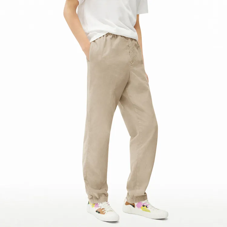 KENZO Casual Pants Men Khaki-4