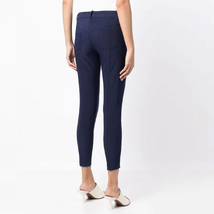 Elisabetta Franchi FW22 Casual Pants Women's Blue-3