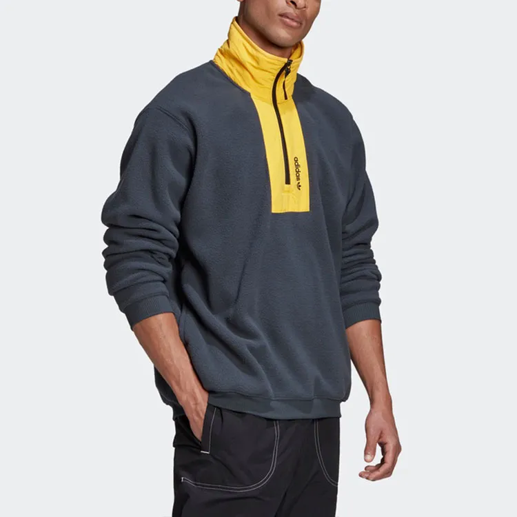 Adidas Originals Adv Block Fle Colorblock Sweatshirts Men Gray-2