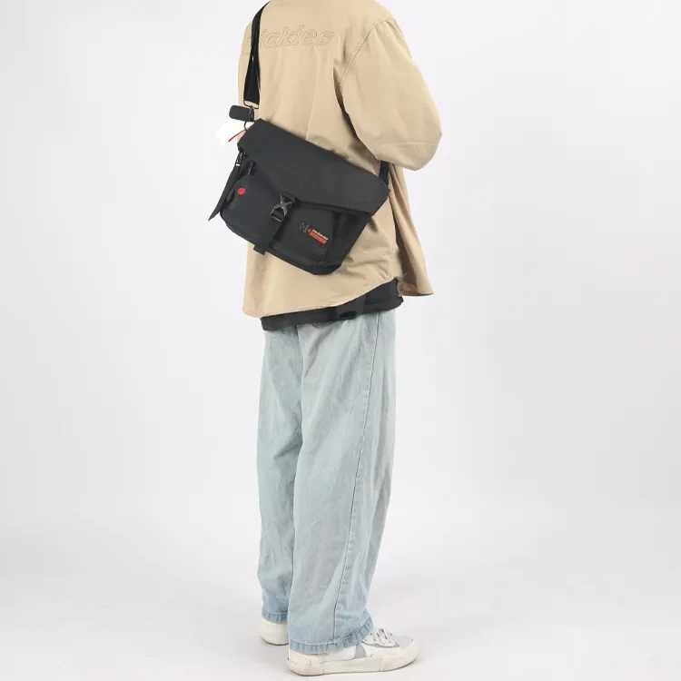 LiNing CF Tracing Fabric Shoulder Bag, Crossbody Bag Unisex Black-4