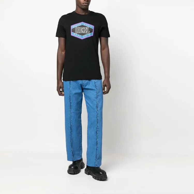 DIESEL T Shirts Men Black-1