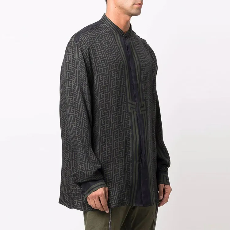 BALMAIN Shirts Men Dark Green-1
