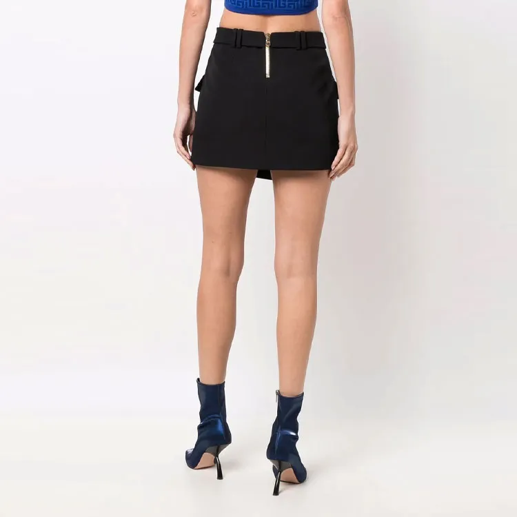 BALMAIN B-logo Wrap Skirt-2