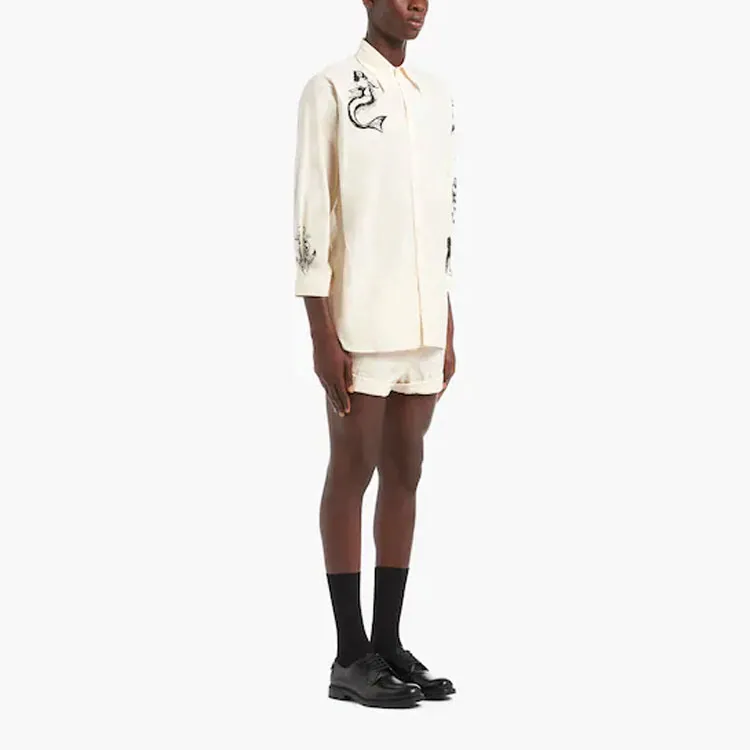 PRADA Shirts Men Beige-3