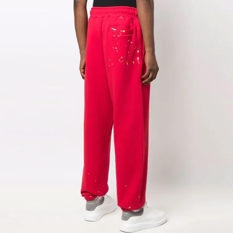 PALM ANGELS Knitted Sweatpants Men Red-2