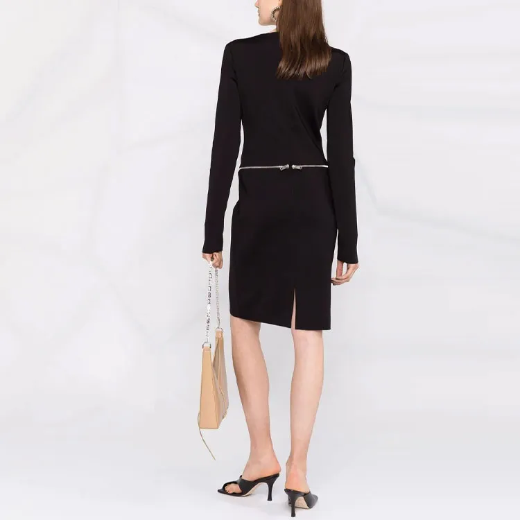 Givenchy Long-Sleeved Dresses Women's Black-2