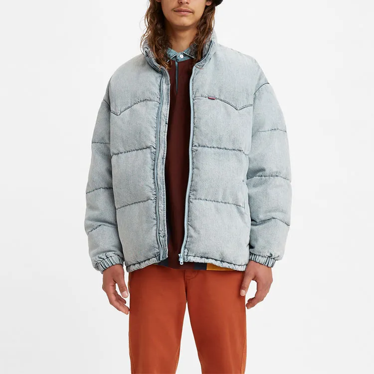 Levis Down Jackets Men Blue-2
