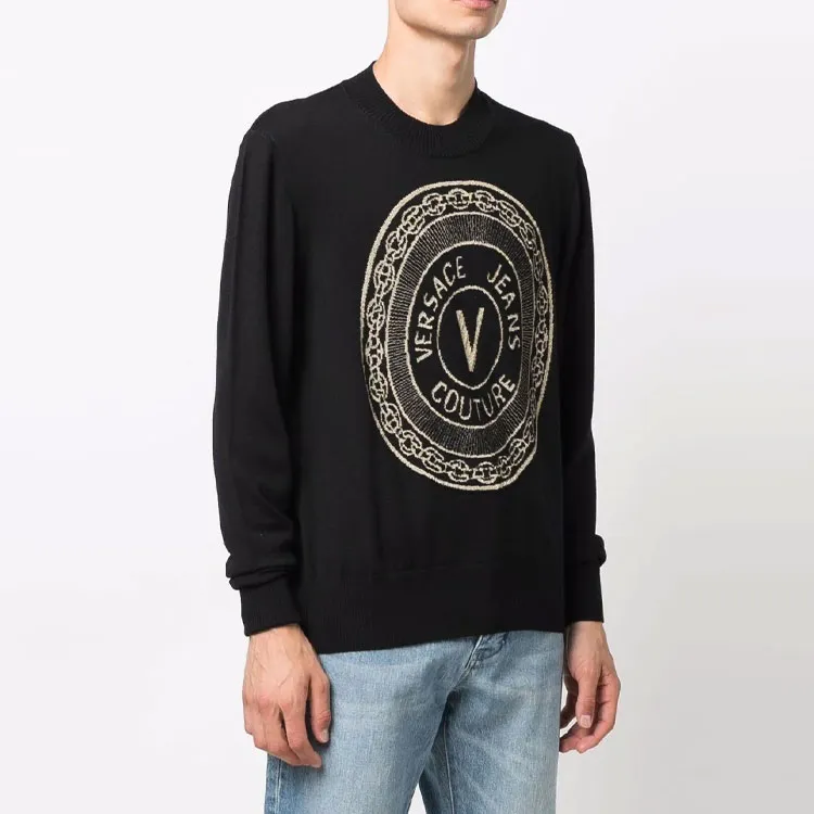 VERSACE Sweaters Men Black-3