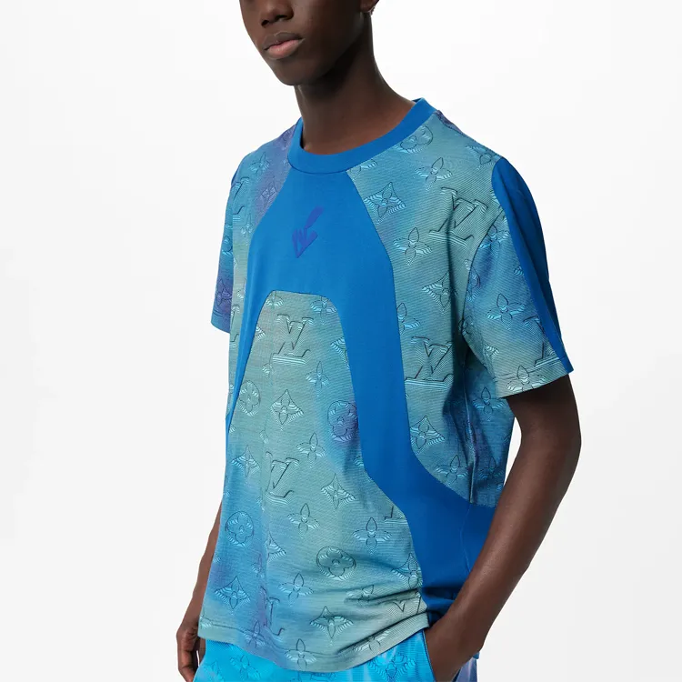 LOUIS VUITTON LOUIS VUITTON 2054 Intarsia Printed T Shirt-3