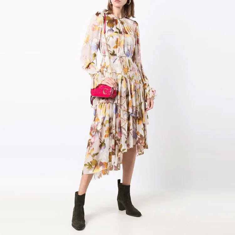 Zimmermann Long-Sleeved Dresses Women's Beige-1