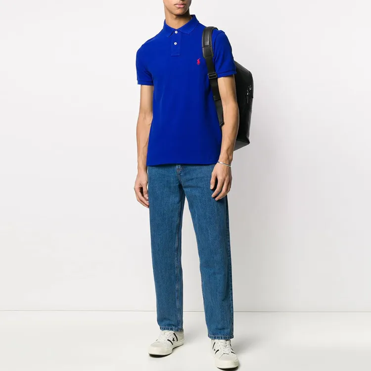 Polo Ralph Lauren Logo Embroidered Short Sleeved Polo Shirt-1