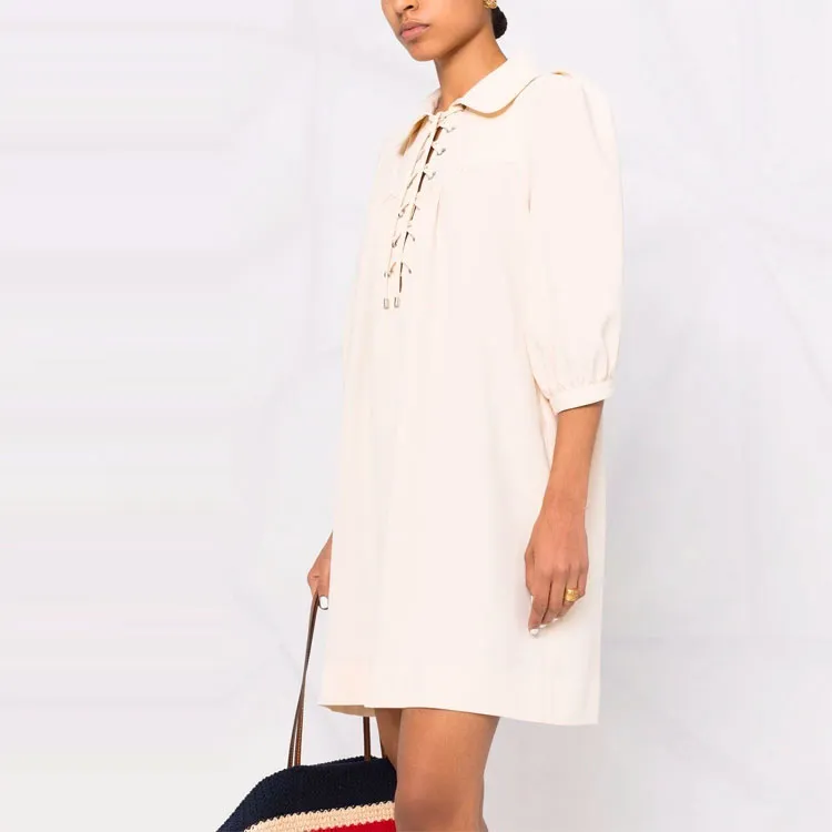 See By Chloe Long-Sleeved Dresses Women's Beige-4