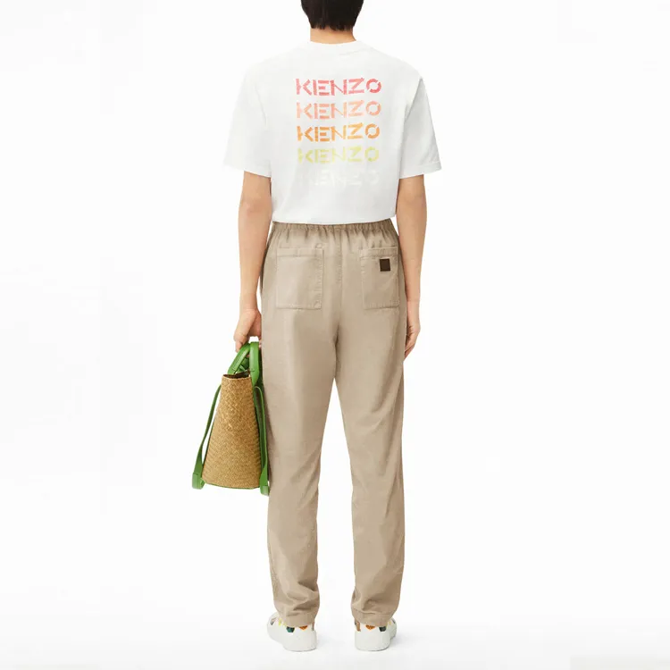 KENZO Casual Pants Men Khaki-3