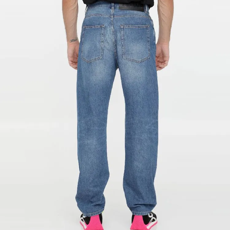 LOEWE Washed Denim Trousers-4
