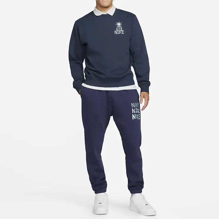Nike Sweatshirts Men Dark Navy Blue-1