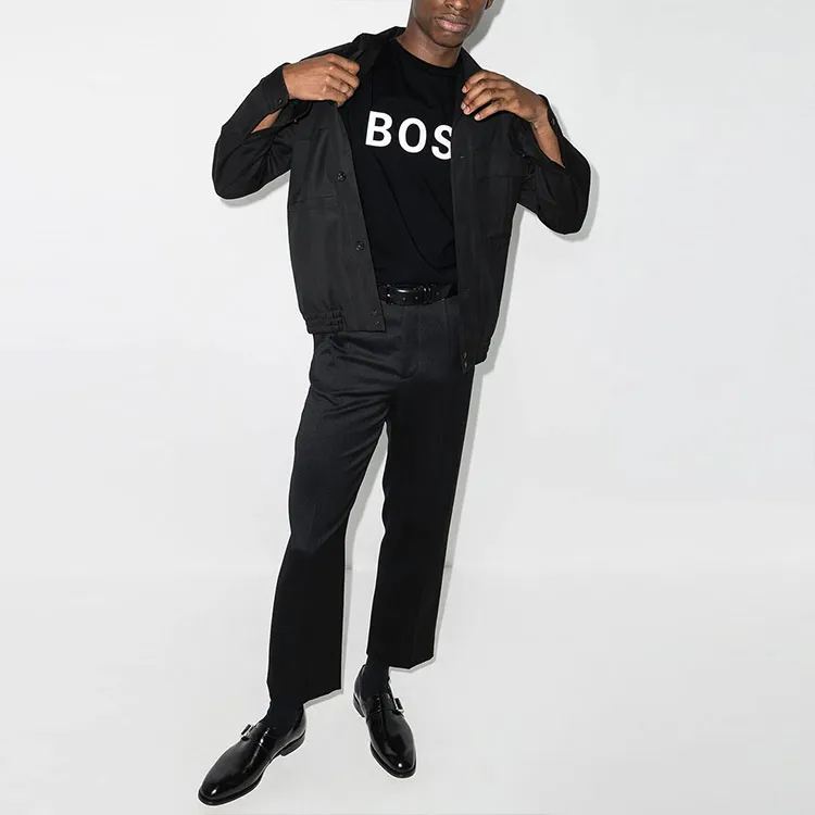 HUGO BOSS T Shirts Men Black-2