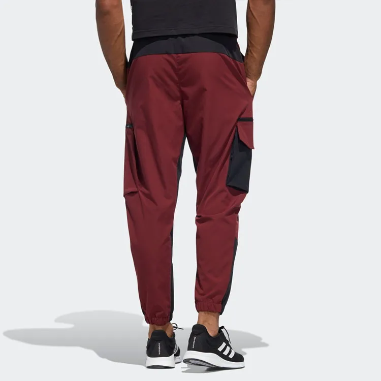 Adidas Knitted Sports Pants Men's Red-2
