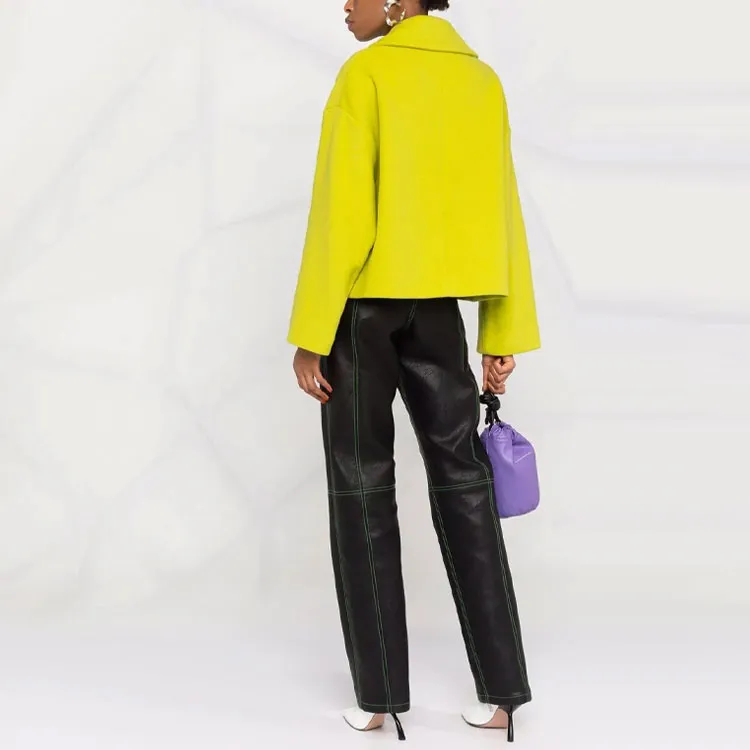 MSGM Coats Women's Green-2