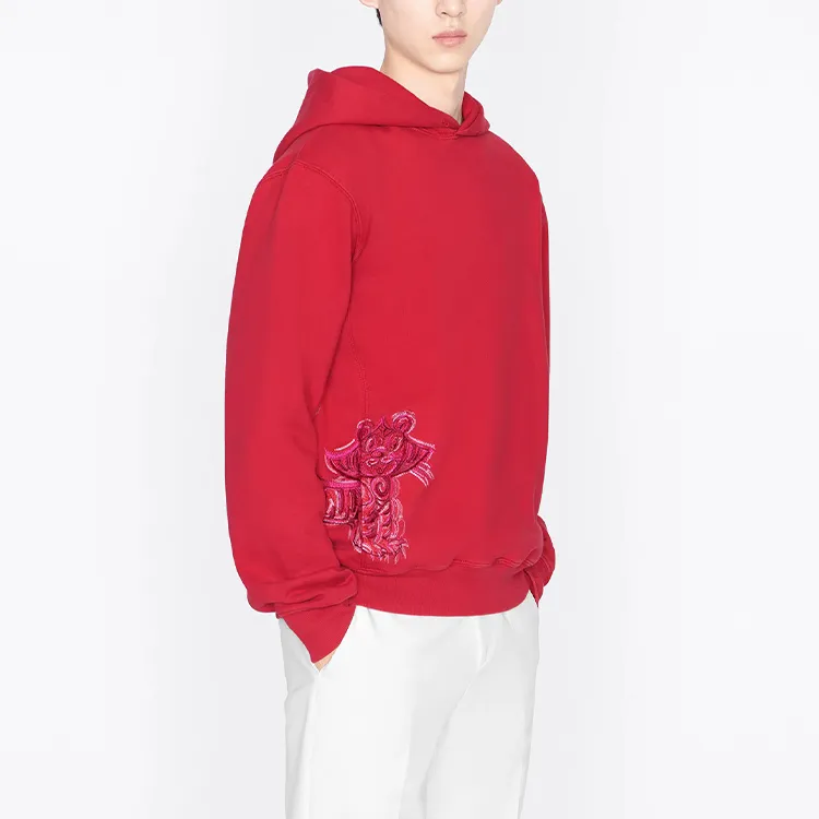 DIOR Quarterly New Products Sweatshirts Men Red-4