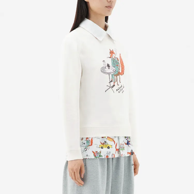 Maison Kitsune Sweatshirts Women's Apricot-3