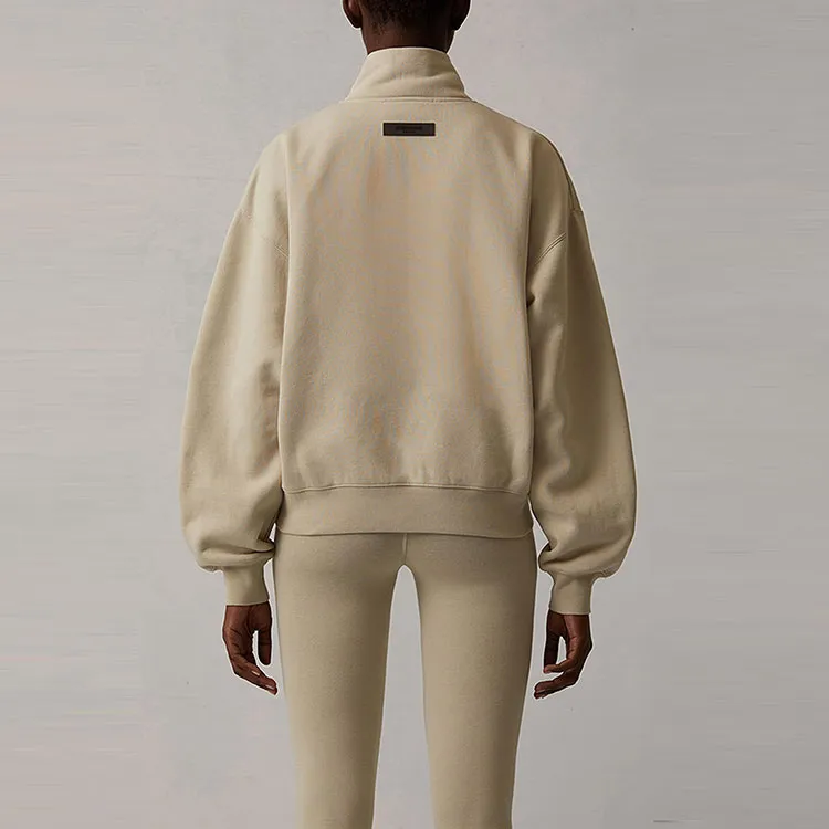 Fear Of God Essentials SS22 Sweatshirt Jacket Women's Wheat-2