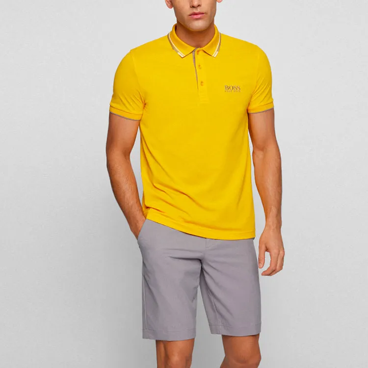 HUGO BOSS Polo Shirt Men's Yellow-1