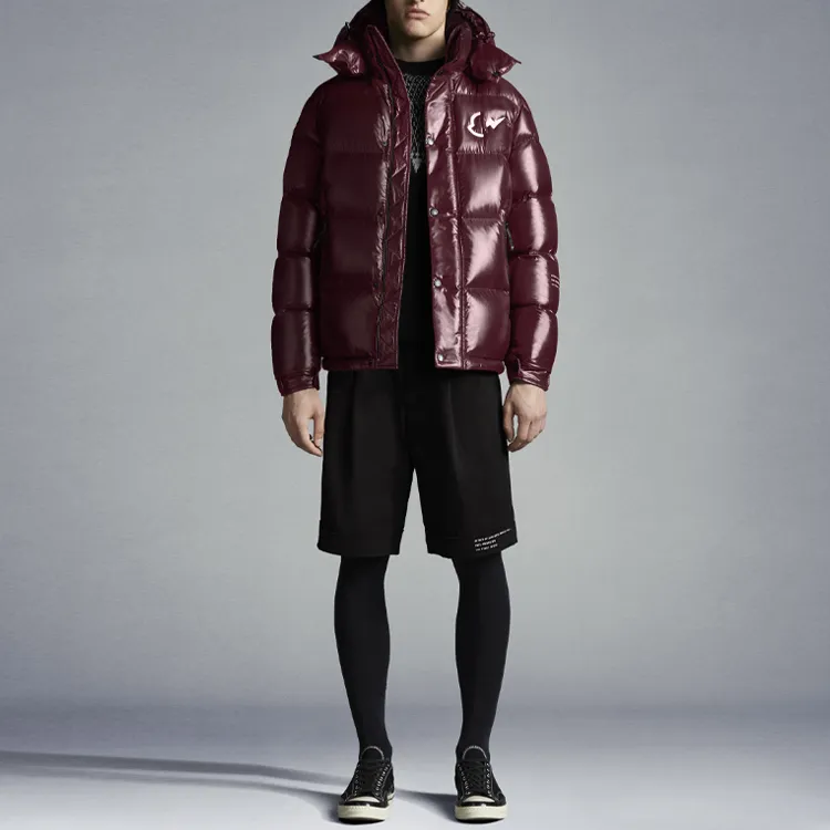 Fragment Design X MONCLER GENIUS MONCLER GENIUS X Fujiwara Hiroshi FRGMT Down Jackets Men Burgundy-1