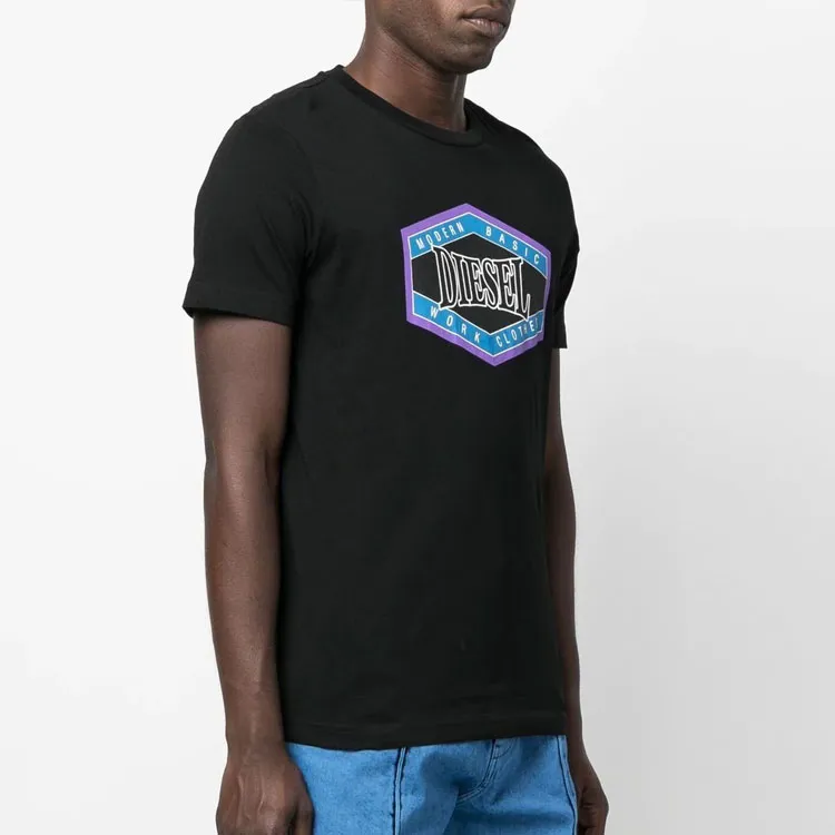 DIESEL T Shirts Men Black-3