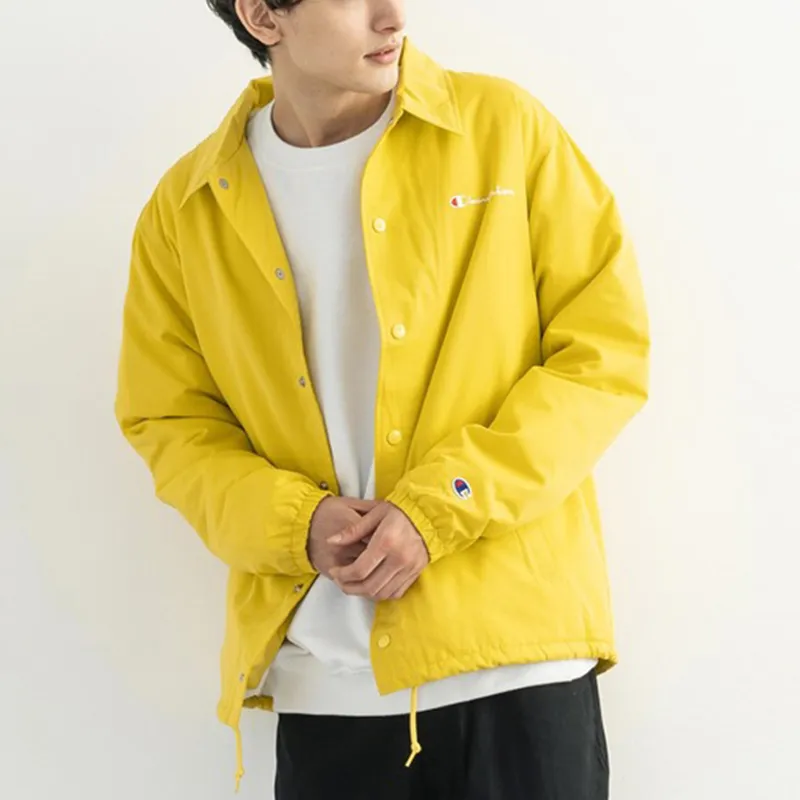 Champion FW21 Velvet-feel Coat Japan Version Unisex Yellow-5