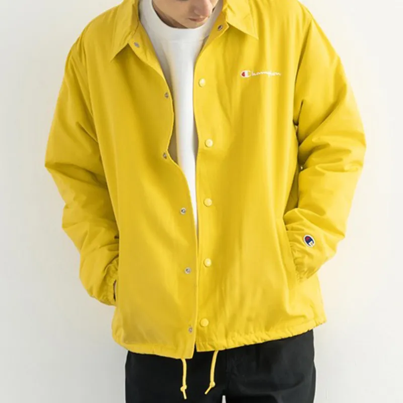 Champion FW21 Velvet-feel Coat Japan Version Unisex Yellow-6