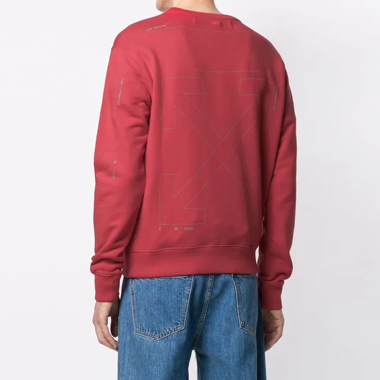 OFF WHITE FW20 Sweatshirts Men Red-2
